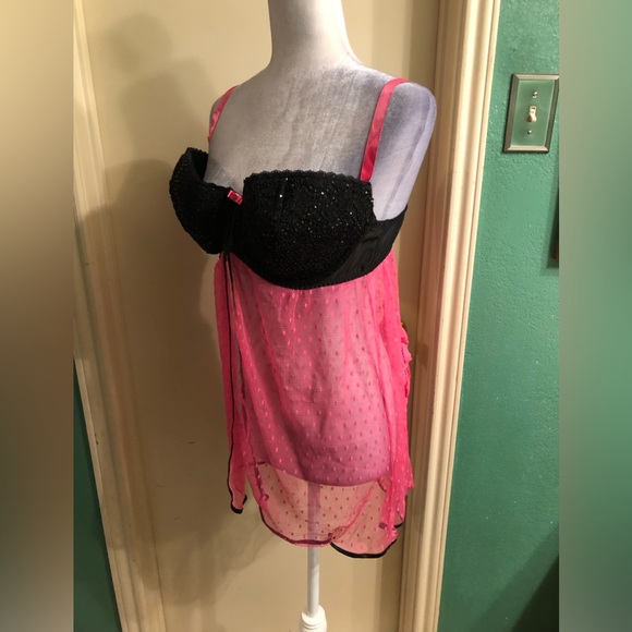 Cacique Seriously Sexy Chemise & Thong - Picture 3 of 15